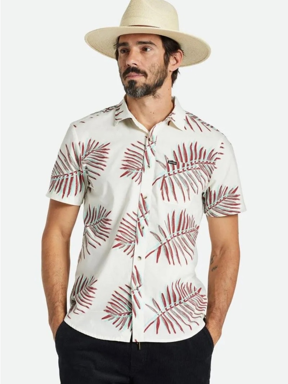 Brixton Charter Stretch Shirt. Mens Large. Like New